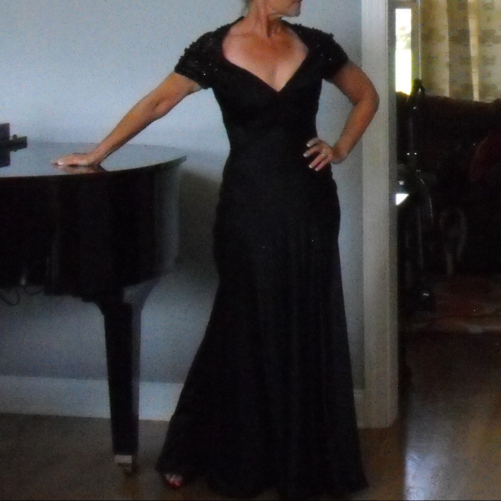 Badgley Mischka evening gown